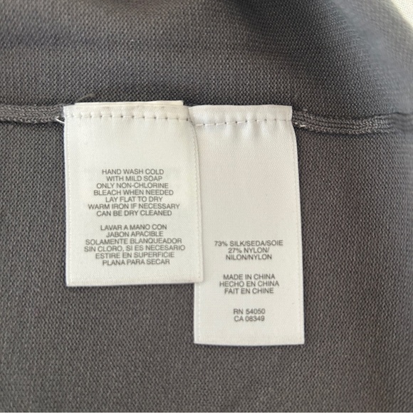 Jones New York Sweater Grey Silk Blend Pullover Short Sleeves Soft Plus size 2X - Picture 12 of 14